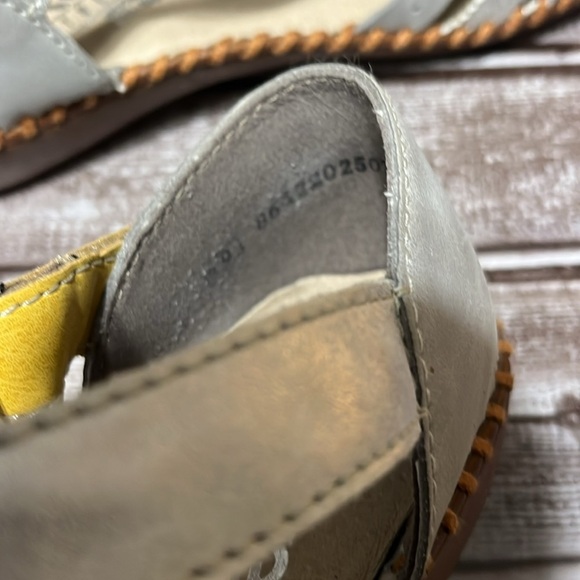 Rieker Silver Leather Closed in Sandal Shoe Women’s Size 39/8 - Picture 10 of 12